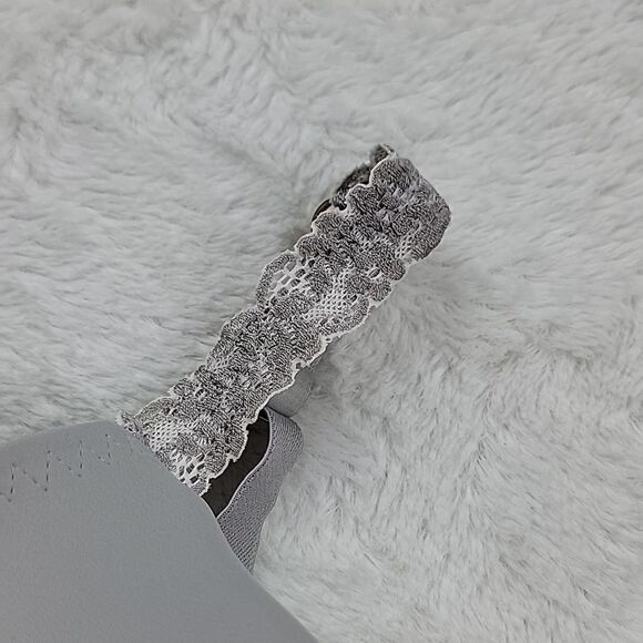 Natori Gray Lace Strap Bra - Picture 3 of 8